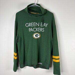 Nike NFL Green Bay Packers Women’s Cowl Neck Long Sleeve Top Large